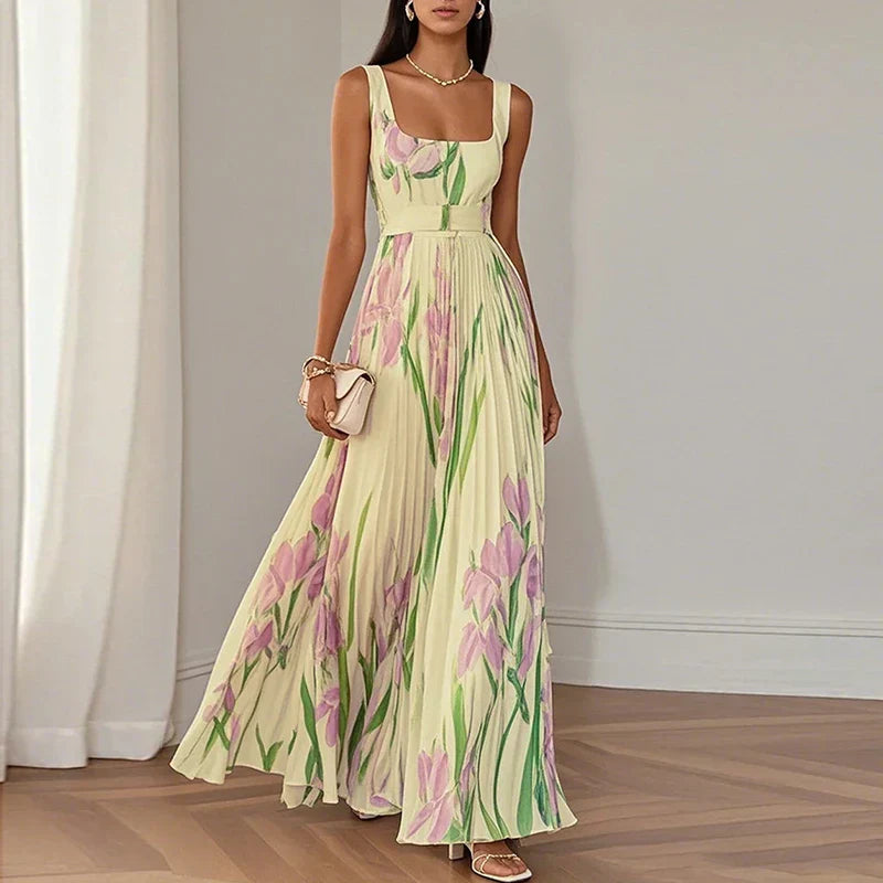 Oriah™ | Robe longue trapèze à fleurs