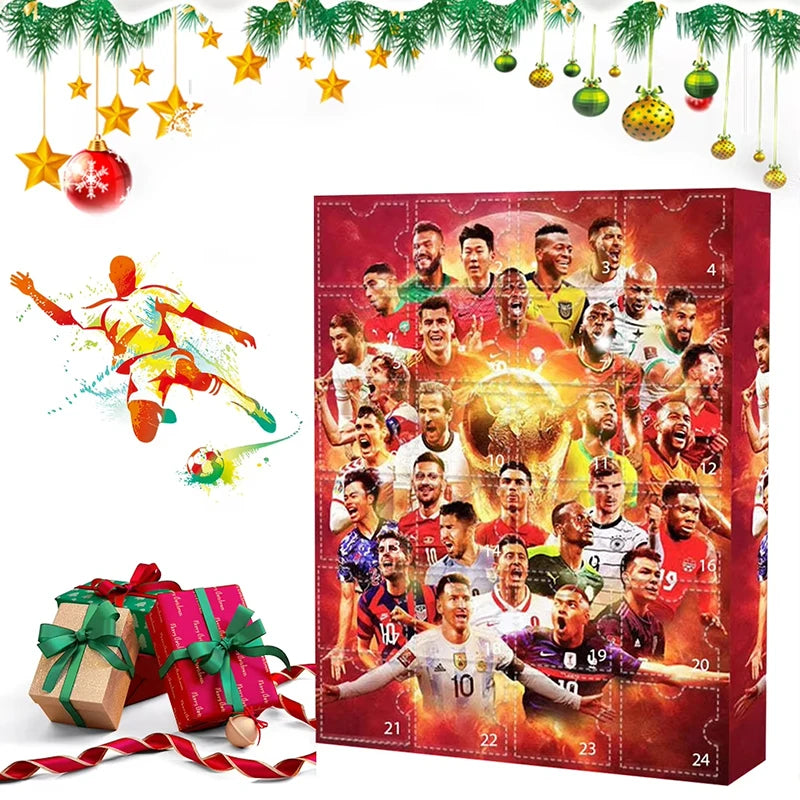 Soccer Star Countdown Advent Calendar Football Set 24 Day Advent Calendar Football Party Birthday Gifts Sports Christmas gifts