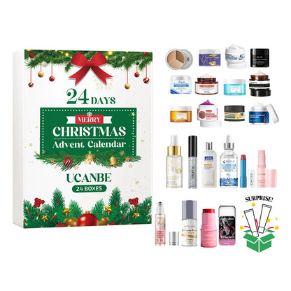 Kerst Beauty Advents Kalender Huidverzorging Set 24 Dagen Luxe Make-up Present Verrassingen Voor Vakantie Verjaardagscadeau