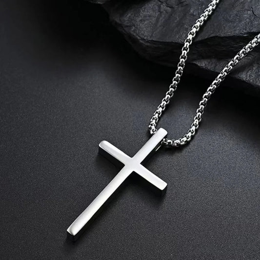 New Religion Christian Simple Necklace for Women Men Virgin Mary Jesus Cross Pendant Chains Fashion Jewelry Length 60/70CM