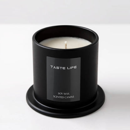 Premium sojawas geurkaarsen met glazen cloche, rookloze etherische olie aromatherapie voor thuisspa, cadeau klaar decoratief