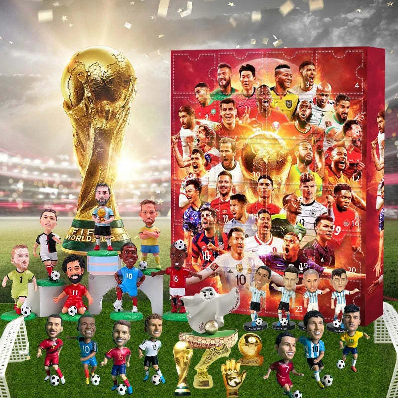 Soccer Star Countdown Advent Calendar Football Set 24 Day Advent Calendar Football Party Birthday Gifts Sports Christmas gifts