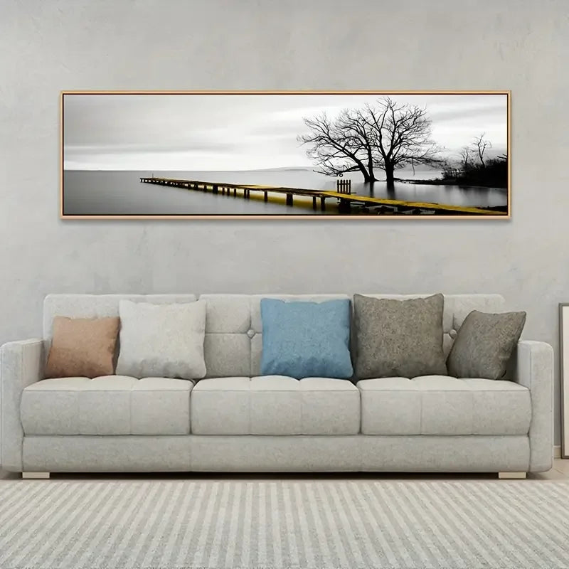 1pc Industrial Style Bridge Scenery HD Canvas Painting Art Posters for Home and Office Decor  Wall Pictures  Frameless