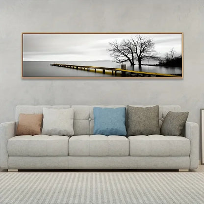 1pc Industrial Style Bridge Scenery HD Canvas Painting Art Posters for Home and Office Decor  Wall Pictures  Frameless