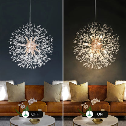 Luxury Ceiling Pendant Lamp French Dandelion Modern Ceiling Chandelier for Living Room Children's Room Kitchen Decorative Lamps