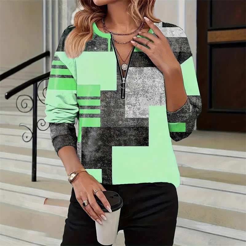 Elara – Pull Premium à Col Zippé