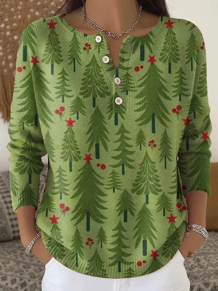 Elora Pine | Christmas Pull Henley