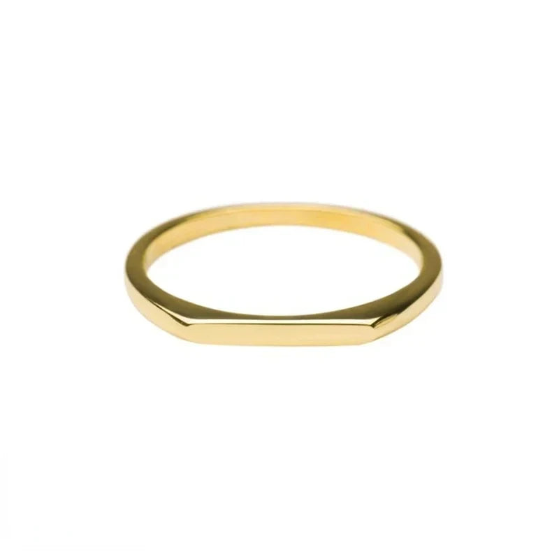 Celeste Glow – Bague statement ajustable en or