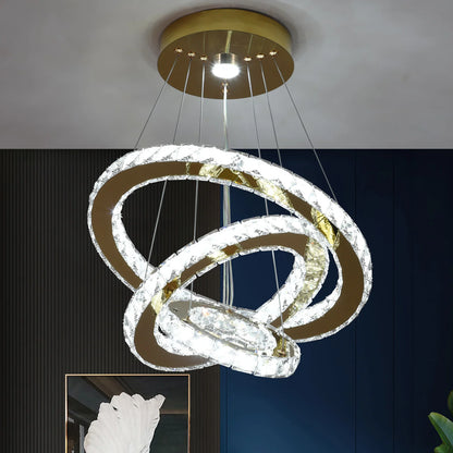 French luxury crystal chandeliers Hall living room Led ceiling lamp pendant ceiling light Room Kitchen Dining table decoration ﻿
