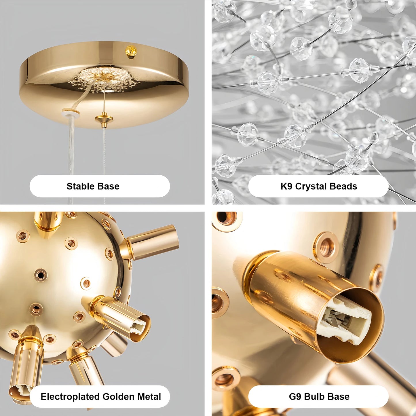 Luxury Ceiling Pendant Lamp French Dandelion Modern Ceiling Chandelier for Living Room Children's Room Kitchen Decorative Lamps