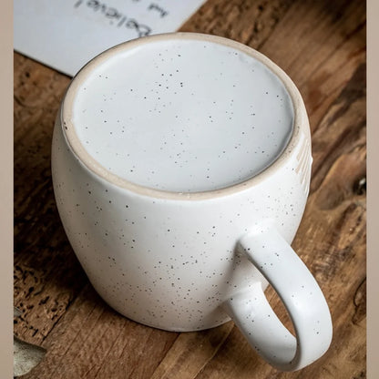 500ML Japanese Coffee Mug Thread Vintage Coffee Cups Ceramic Water Tea Cup Drinkware Home Office Large Capacity