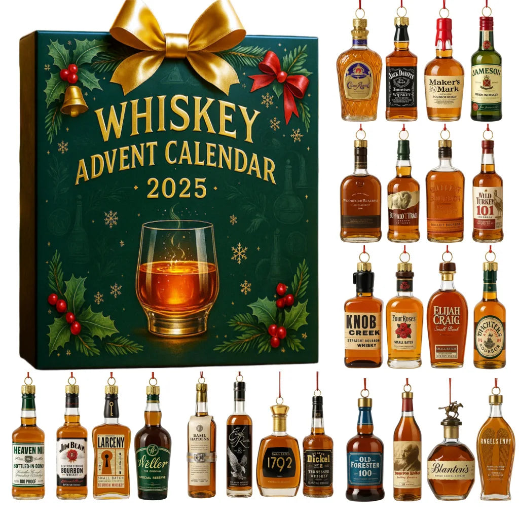 24 dagen 2D bier whisky adventskalender kerstfeest decoratie aftelkalender alcohol dranken cadeau voor volwassenen