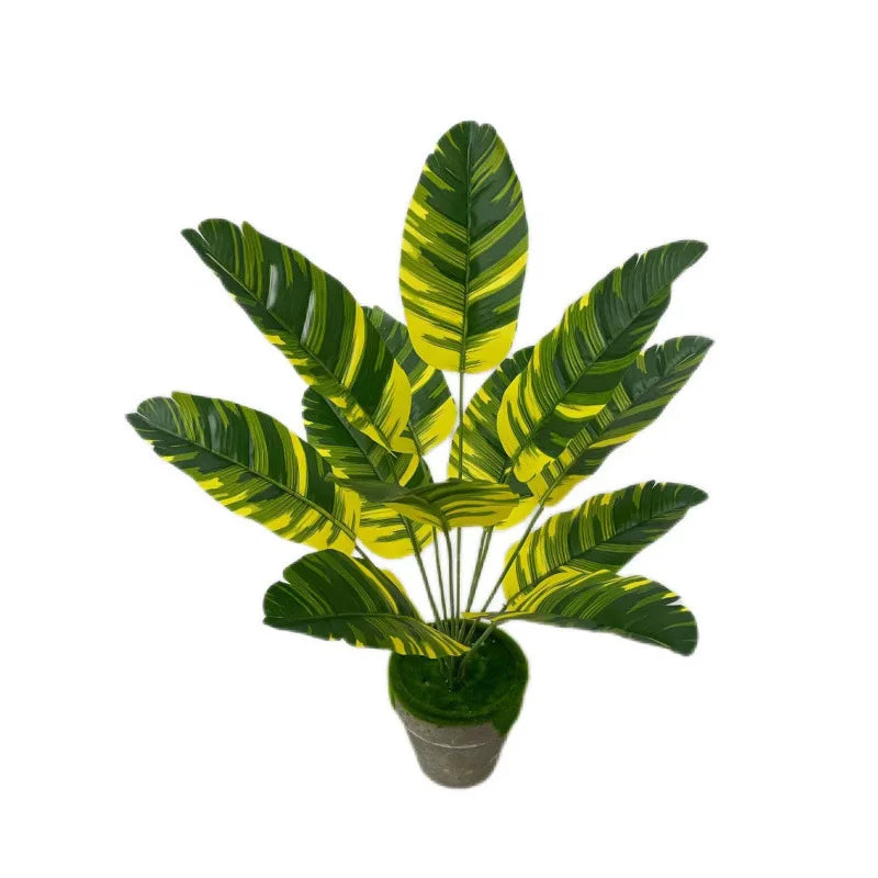 Large Banana Leaf Artificial Branches and Leaves Are Used for Home Office Green Plants Wedding Photography Ornaments Decoration