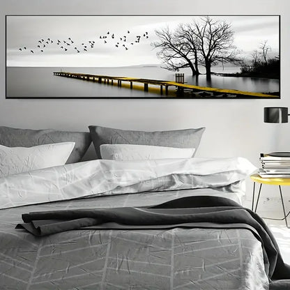 1pc Industrial Style Bridge Scenery HD Canvas Painting Art Posters for Home and Office Decor  Wall Pictures  Frameless