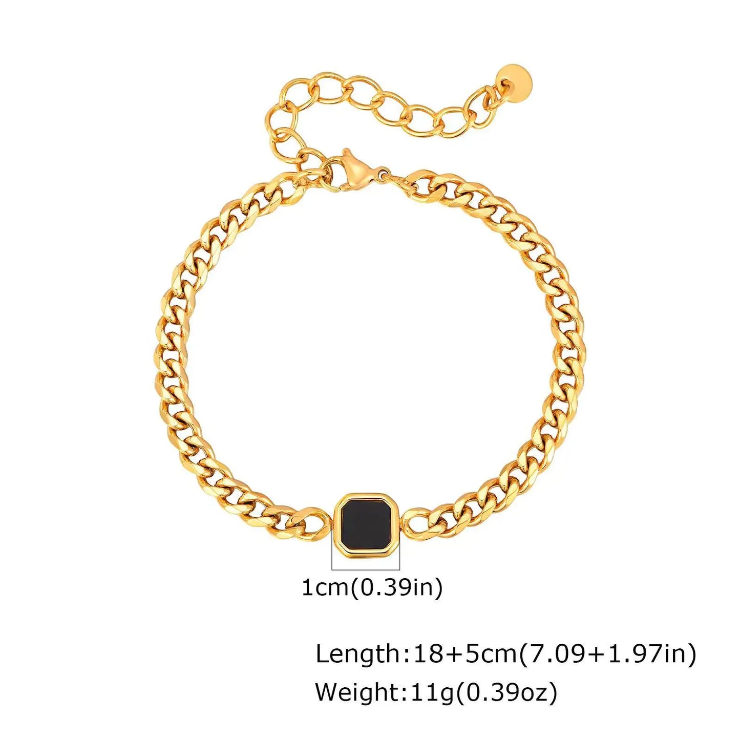 Trendy herenarmband, roestvrijstalen Cubaanse kettingpolsband, sieradencadeau voor man BBF Son