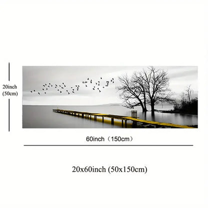 1pc Industrial Style Bridge Scenery HD Canvas Painting Art Posters for Home and Office Decor  Wall Pictures  Frameless