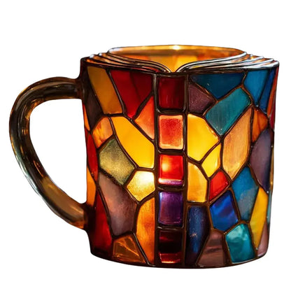 Painted Book Coffee Mug Unny Reading Coffee Mug Gifts for Home Office Decoration