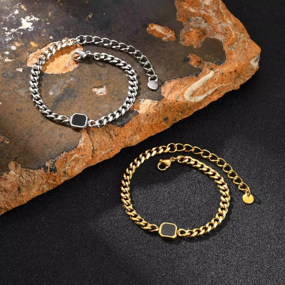 Trendy herenarmband, roestvrijstalen Cubaanse kettingpolsband, sieradencadeau voor man BBF Son