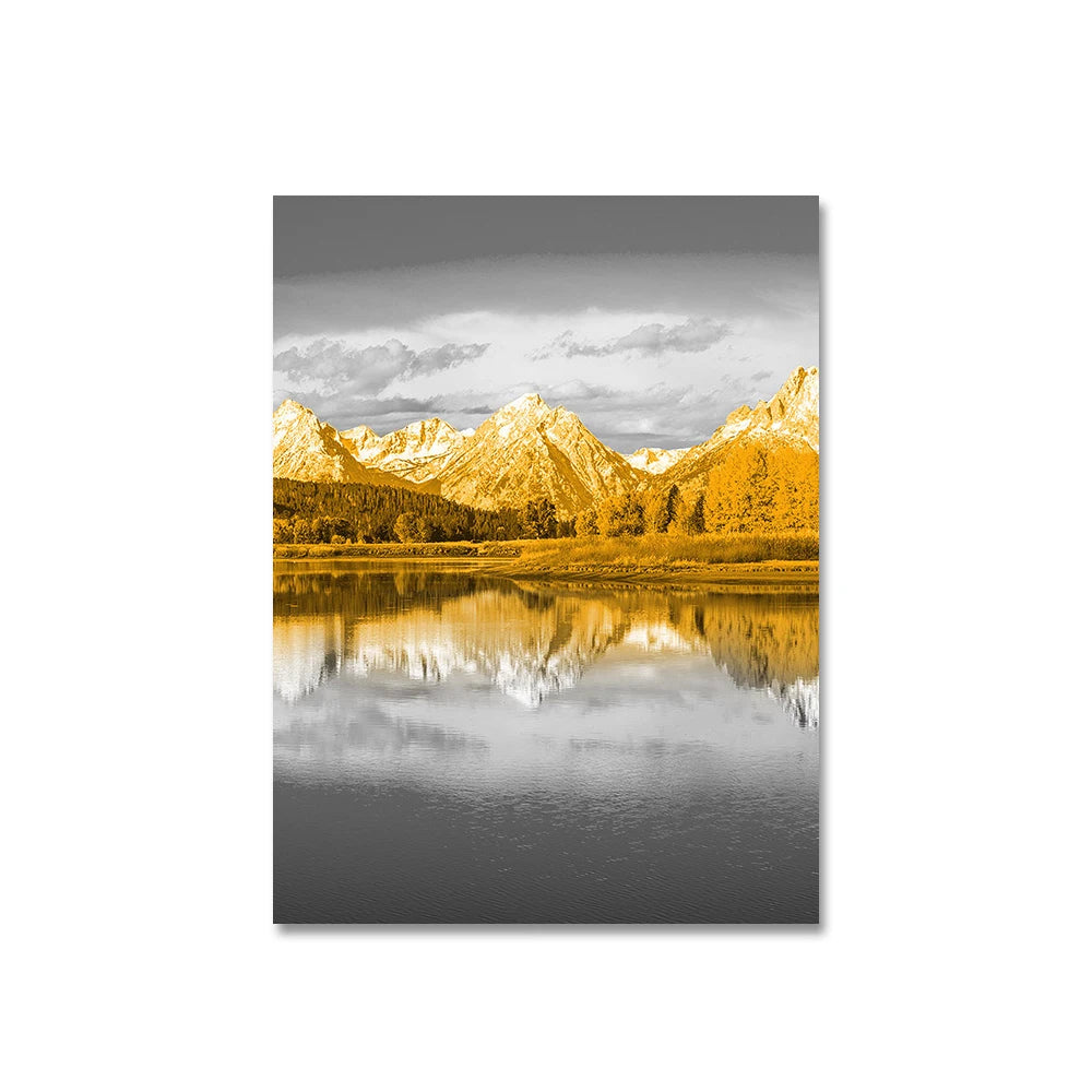 3PCS Frameless Canvas Paintings Sunset Sea Beach Natural Landscape Poster and Prints Wall Art Picture for Living Room Home Decor