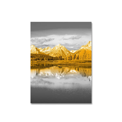 3PCS Frameless Canvas Paintings Sunset Sea Beach Natural Landscape Poster and Prints Wall Art Picture for Living Room Home Decor