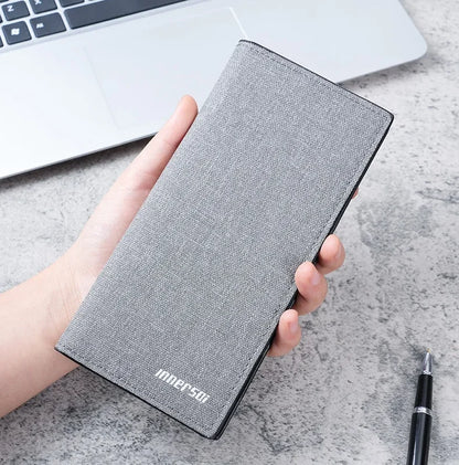 New Men's Wallet Long Fashion Men's Magnetic Buckle Plus Envelope Large-capacity Multi-card Pocket Wallet Multi-card Wallet