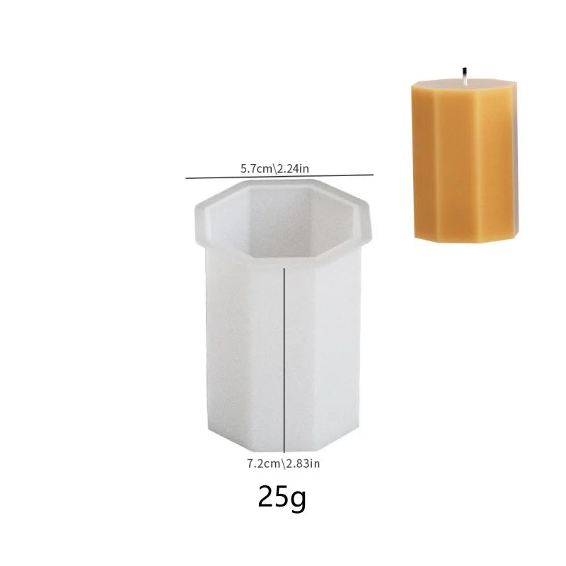 3D Geometric Silicone Candle Mold Texture Cylindrical Soap Mold DIY Nordic Style Aromatherapy Candle Mold Home Decoration