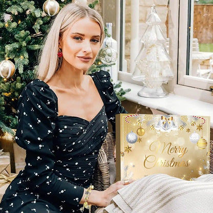 2025 Advent Calendar for Women & Girls – 24 Days Xmas Countdown Gift for Daughter, Wife, Girlfriend, Mom (Gold)