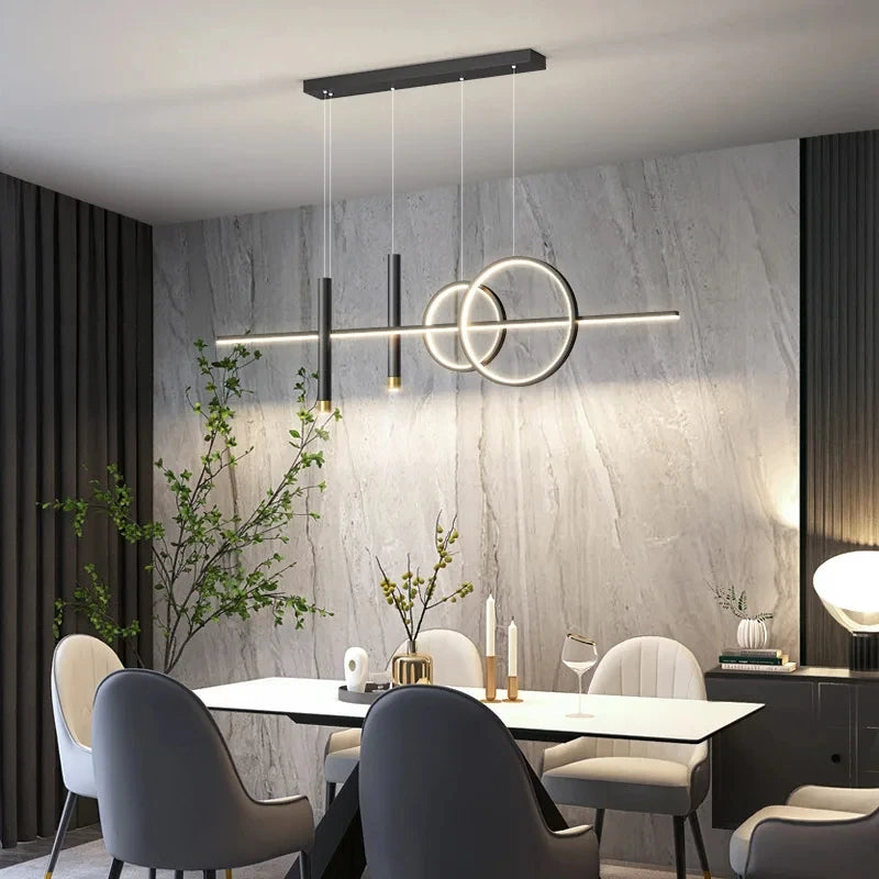 Nordic Restaurant Hanglampen LED Eettafel Keuken Kroonluchter Modern Minimalistisch Hotel Bar Cafe Glans Home Indoor Lampen