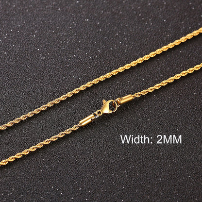 Basic Cuban Chain Necklace for Men Women,Stainless Steel Curb Link Chain Collar,3/5/7/9/11mm Width Black Gold Retro Color Choker