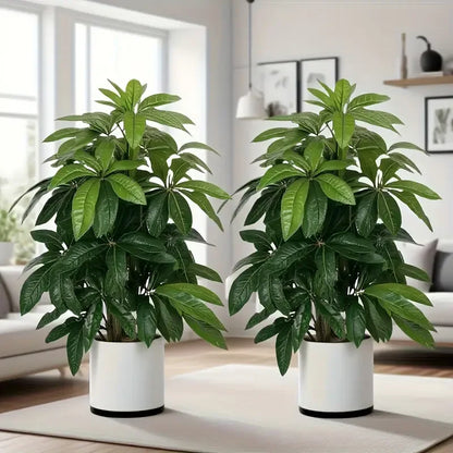 1pcs Realistic Large Green Plants Artificial Money Tree Palm for Outdoor Garden Weddings Parties Balcony Porch Yard Christmas