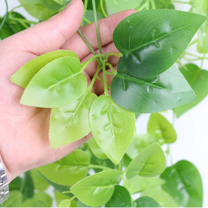 Artificial Ivy Vines Fake Leaves Garland 105cm/41.3in Long Clover Plant for Floral Arrangement for Wall Hanging Backdrop Bouquet