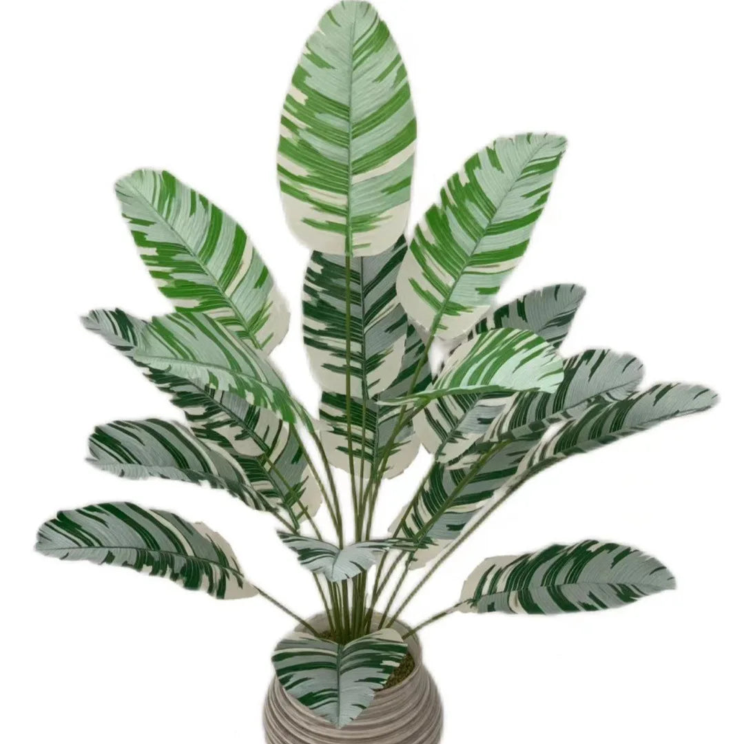 Large Banana Leaf Artificial Branches and Leaves Are Used for Home Office Green Plants Wedding Photography Ornaments Decoration