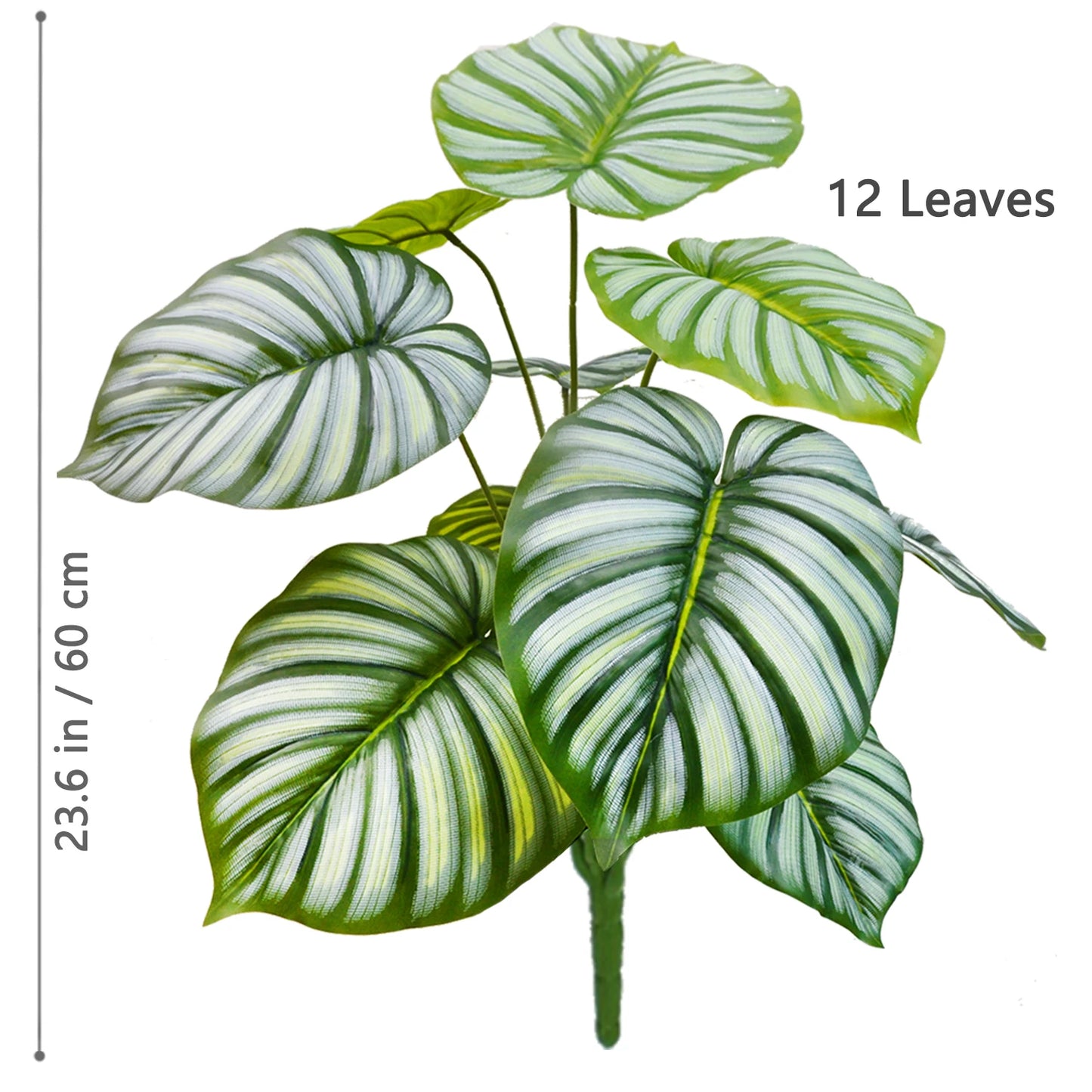 52-104cm(40.94in)  Artificial Monstera Plant Fake Palm Tree Plastic Turtle Leaf Green Plant for Home Garden Room Office Decor