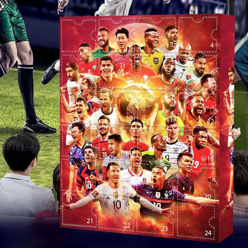 Soccer Star Countdown Advent Calendar Football Set 24 Day Advent Calendar Football Party Birthday Gifts Sports Christmas gifts
