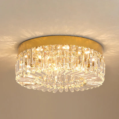 Crystal Ceiling Lamp Living Room Gold Luxury Modern Chandeliers Decoration Led Ceiling Lights Lighting Fixture Diameter 40 50cm