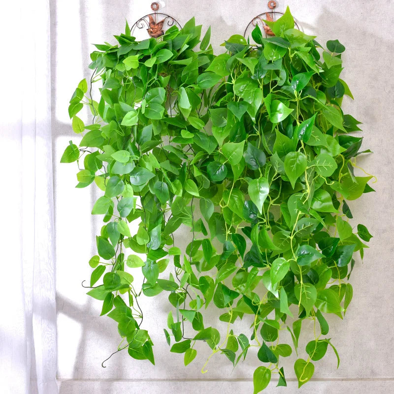Artificial Ivy Vines Fake Leaves Garland 105cm/41.3in Long Clover Plant for Floral Arrangement for Wall Hanging Backdrop Bouquet