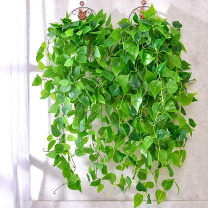 Artificial Ivy Vines Fake Leaves Garland 105cm/41.3in Long Clover Plant for Floral Arrangement for Wall Hanging Backdrop Bouquet