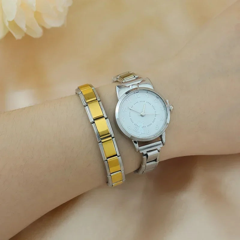 Hapiship 2024 New Men/Women's Jewelry 7/9/13mm Width Itanlian Elastic Charm Bracelet Fashion Stainless Steel Bangle ST-Top