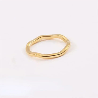 Celeste Glow – Bague statement ajustable en or
