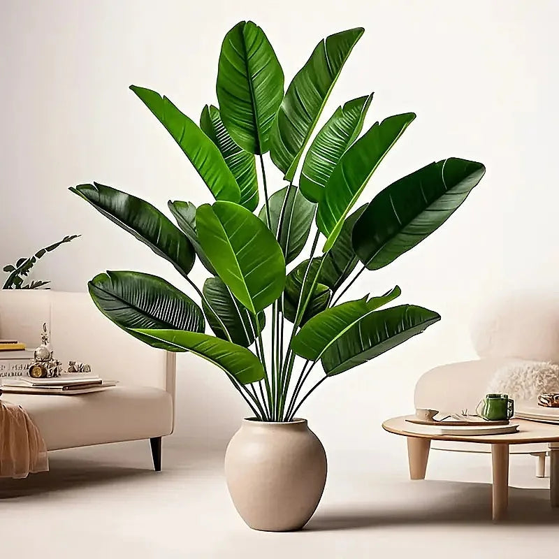 Large Banana Leaf Artificial Branches and Leaves Are Used for Home Office Green Plants Wedding Photography Ornaments Decoration