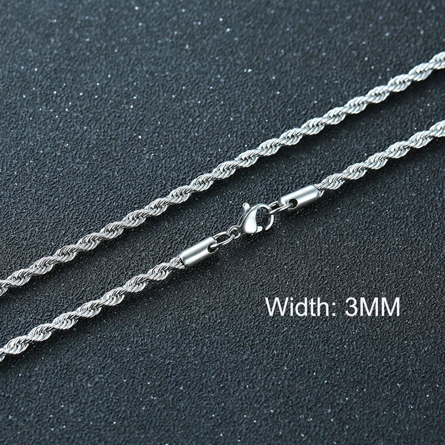 Basic Cuban Chain Necklace for Men Women,Stainless Steel Curb Link Chain Collar,3/5/7/9/11mm Width Black Gold Retro Color Choker