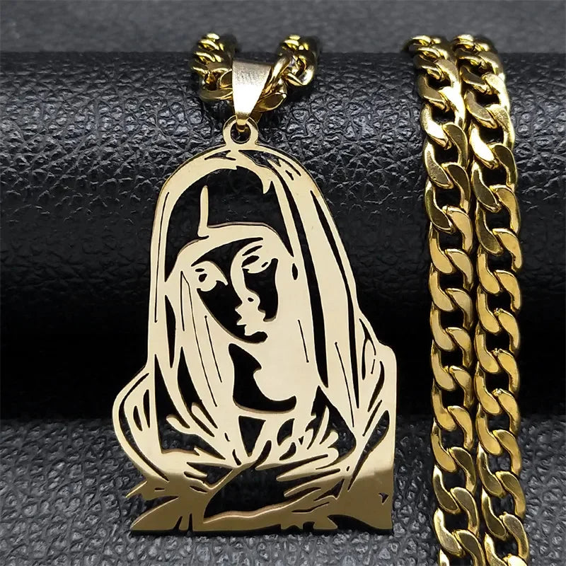 Hiphop Punk Kroon Van Doorns Jesus Kruis Ketting Voor Mannen Roestvrij Staal Verguld Kruisbeeld Hanger Kettingen Sieraden N8052