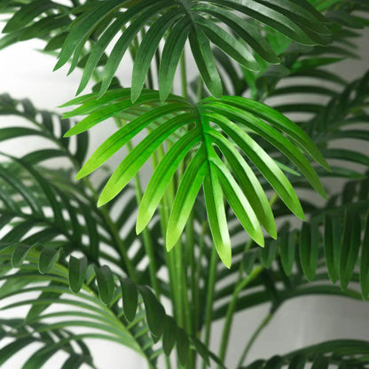90-120 cm Grote Kunstmatige Palmboom Tropische Nep Planten Groene Plastic Palmbladeren Grote Monstera Boomtak voor Huis Tuin Decor