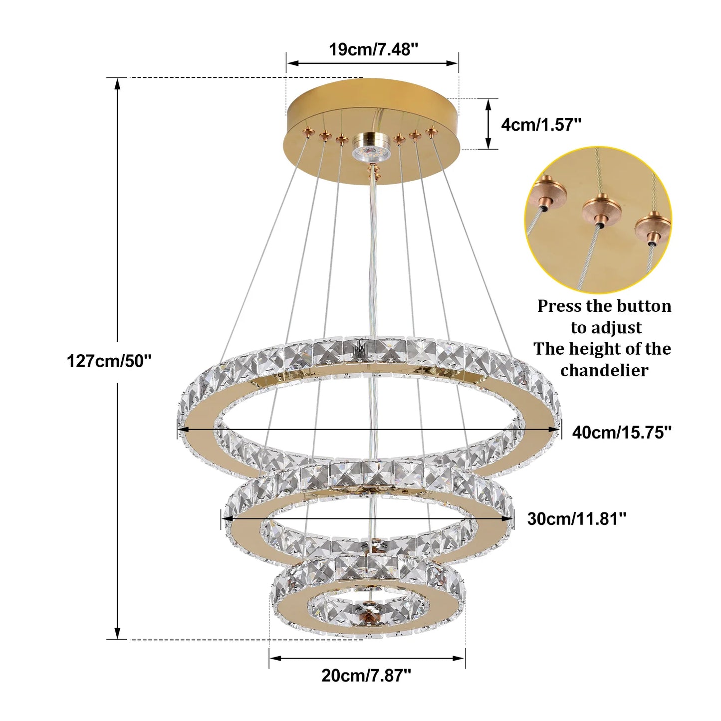 French luxury crystal chandeliers Hall living room Led ceiling lamp pendant ceiling light Room Kitchen Dining table decoration ﻿