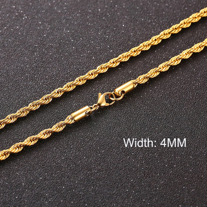 Basic Cuban Chain Necklace for Men Women,Stainless Steel Curb Link Chain Collar,3/5/7/9/11mm Width Black Gold Retro Color Choker