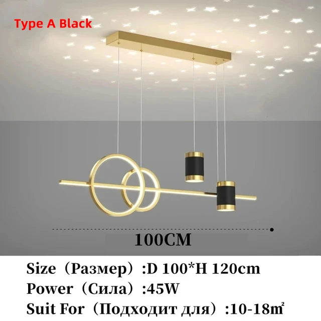 Nordic Restaurant Hanglampen LED Eettafel Keuken Kroonluchter Modern Minimalistisch Hotel Bar Cafe Glans Home Indoor Lampen