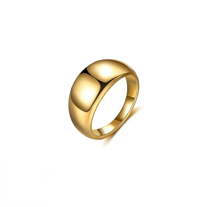 Celeste Glow – Bague statement ajustable en or