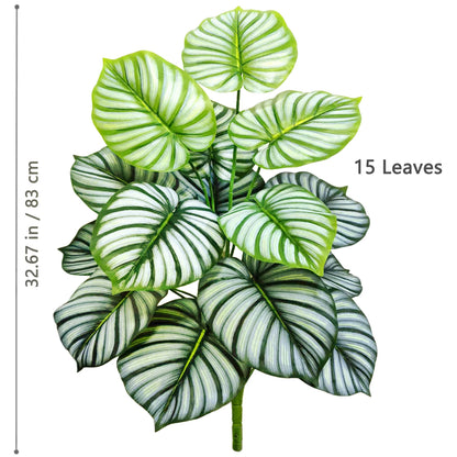 52-104cm(40.94in)  Artificial Monstera Plant Fake Palm Tree Plastic Turtle Leaf Green Plant for Home Garden Room Office Decor