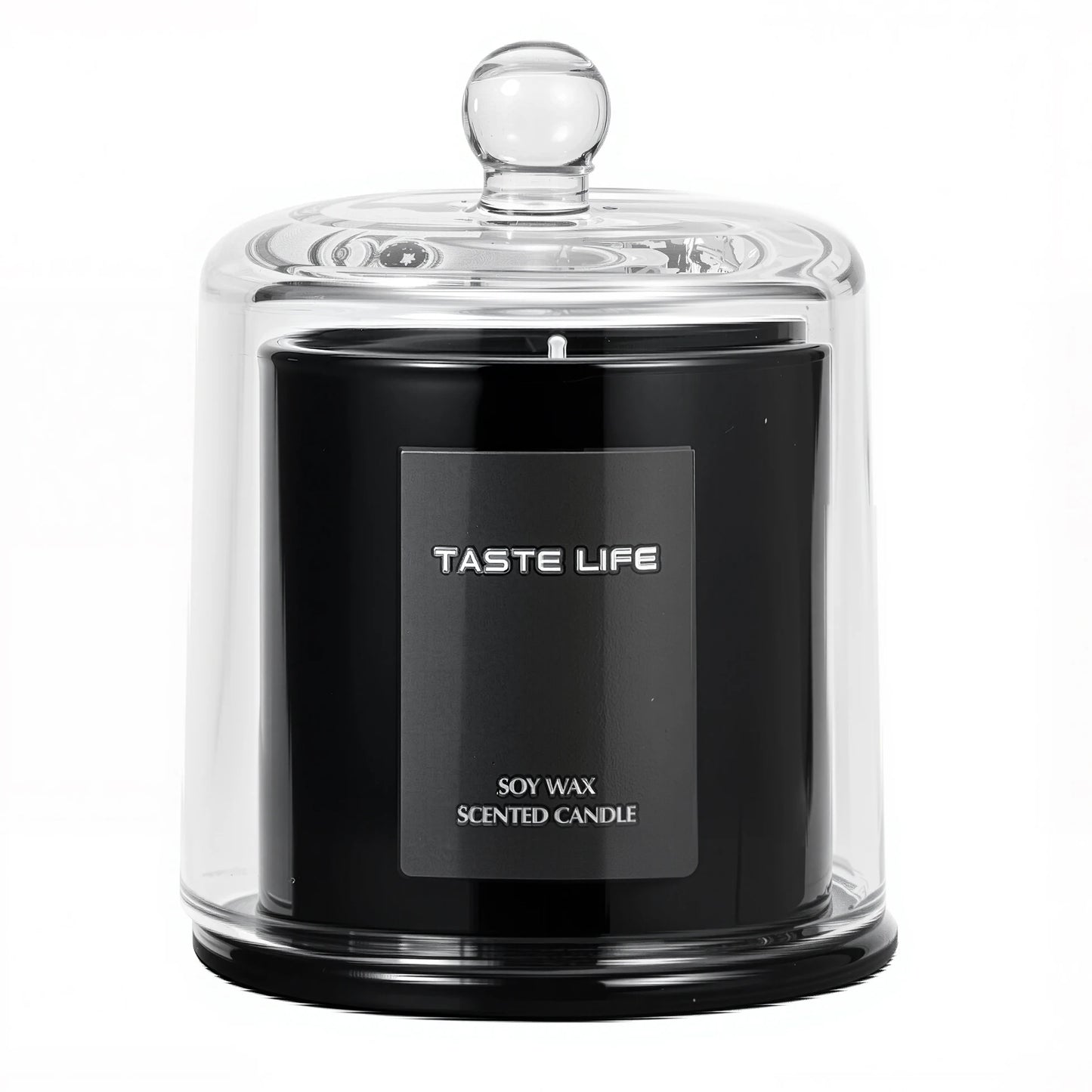 Premium sojawas geurkaarsen met glazen cloche, rookloze etherische olie aromatherapie voor thuisspa, cadeau klaar decoratief