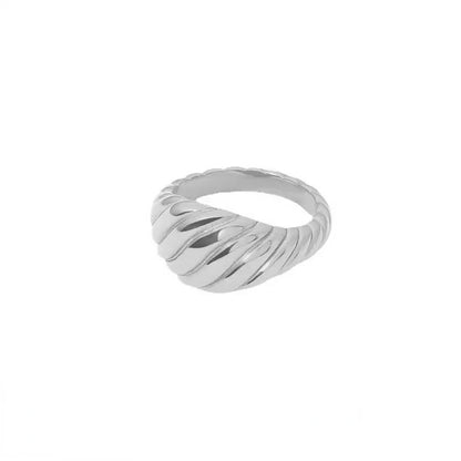 Celeste Glow – Bague statement ajustable en or